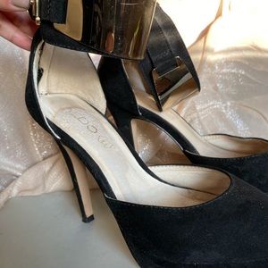 Aldo Gold Cuffed Heels